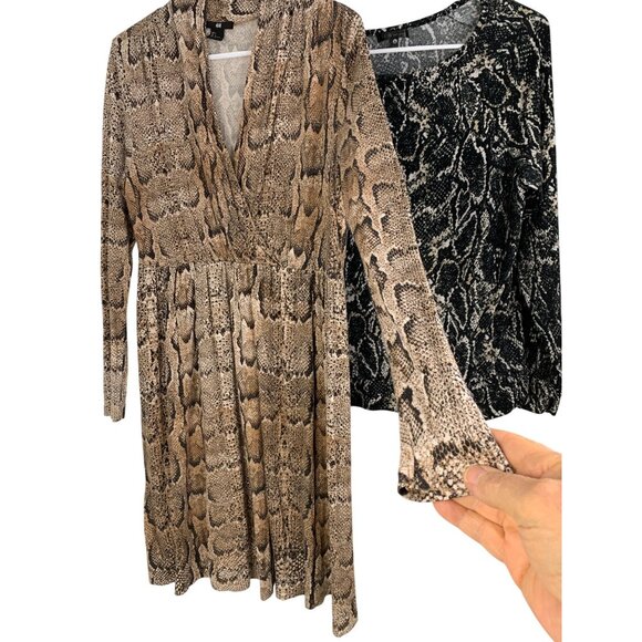 H&M & TART Intimates Animal Print Dress & Top Lot of 2 RAA10439 - Picture 10 of 10